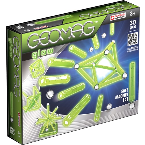Geomag Glow 30 деталей | Светящийся магнитный конструктор Геомаг