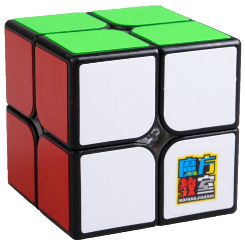 MoYu MoFangJiaoShi 2x2 MF2s Black | Кубик 2x2 МФ2 черный пластик