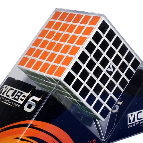 Головоломка Кубик V-CUBE 6х6 білий плоский