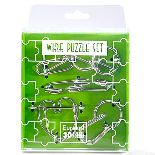 Головоломка Зелений набір | Wire Puzzle Set Green