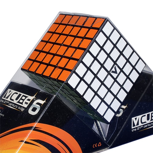 Головоломка Кубик V-CUBE 6 чорний плоский
