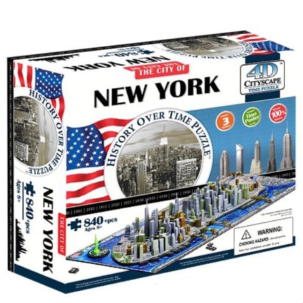 4D Cityscape New York Time Puzzle - Историческая модель Нью Йорка