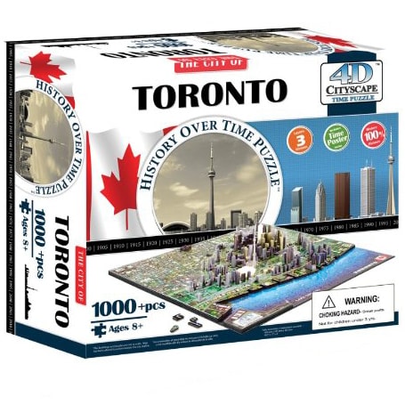 4D Cityscape Toronto Time Puzzle - Историческая модель Торонто