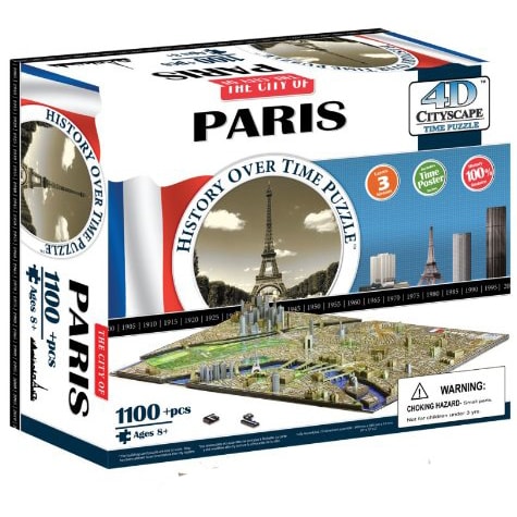 4D Cityscape Paris Time Puzzle - Историческая модель Парижа