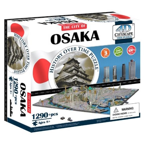4D Cityscape Osaka Time Puzzle - Историческая модель Осаки
