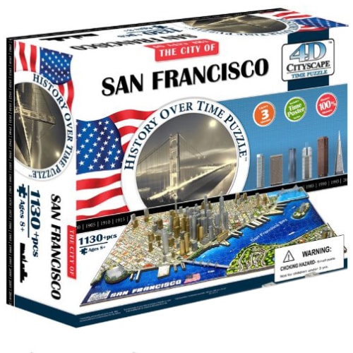 4D Cityscape San Francisco Time Puzzle - Историческая модель Сан Франциско