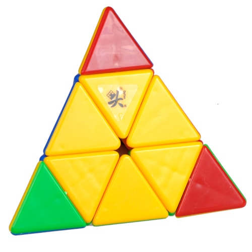 DaYan Pyraminx stickerless | Кубик Даян Піраміда стікерлес