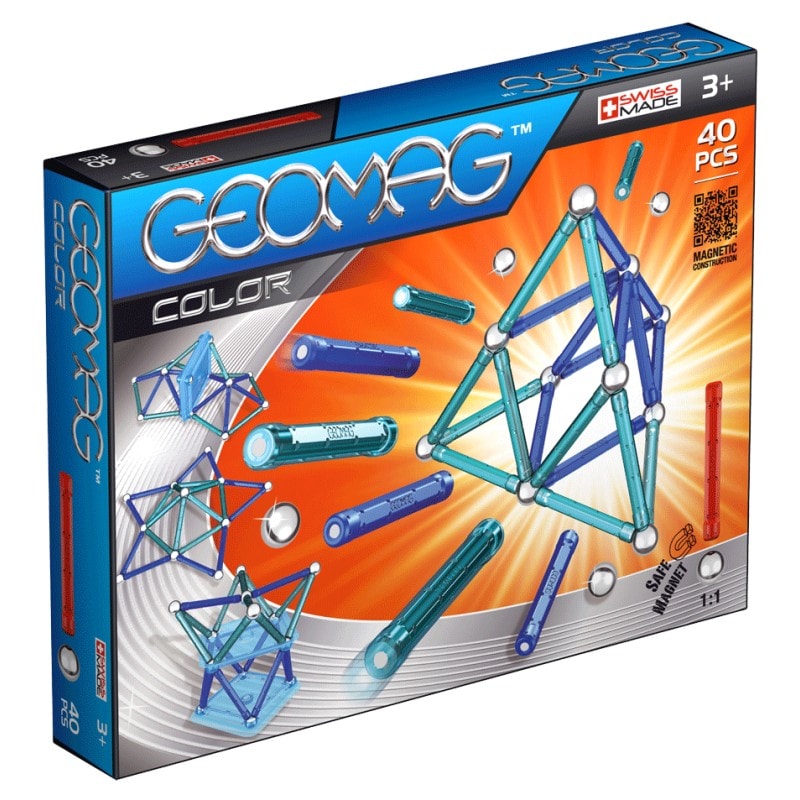 Geomag Color 40 деталей | Магнитный конструктор Геомаг