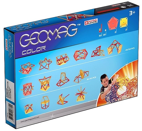 Geomag Color 64 деталі | Магнітний конструктор Геомаг