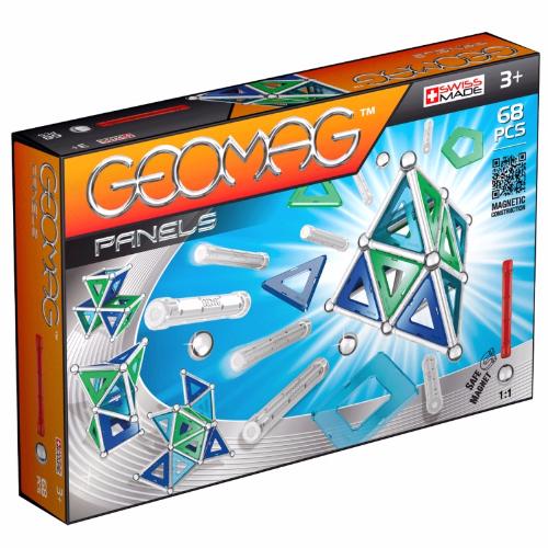Geomag Panels 68 деталей | Магнітний конструктор Геомаг