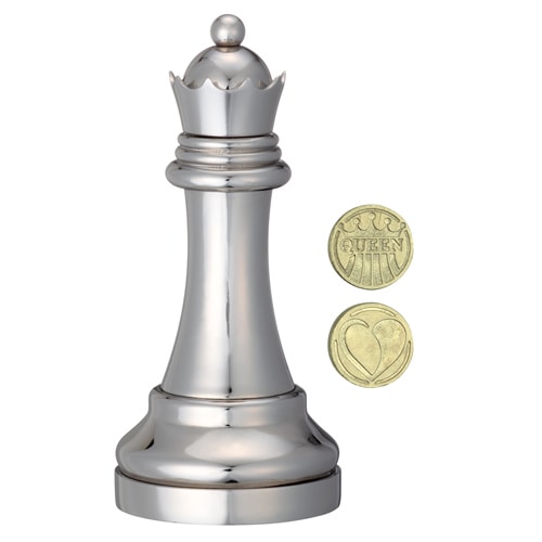 Металева головоломка Королева | Chess Puzzles silver