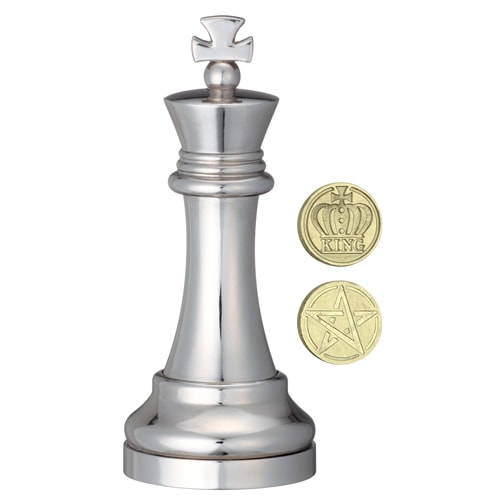 Металеві головоломки Король | Chess Puzzles silver