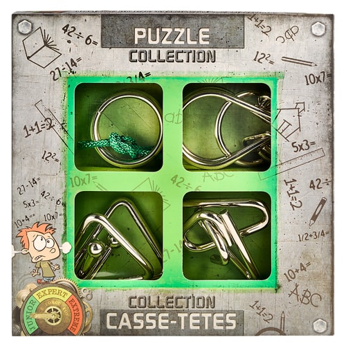 JUNIOR Puzzles Collection | Набор металлических головоломок для детей