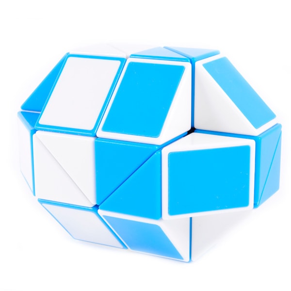 Головоломка Розумний кубик Змійка біло-блакитна 36 елементів
