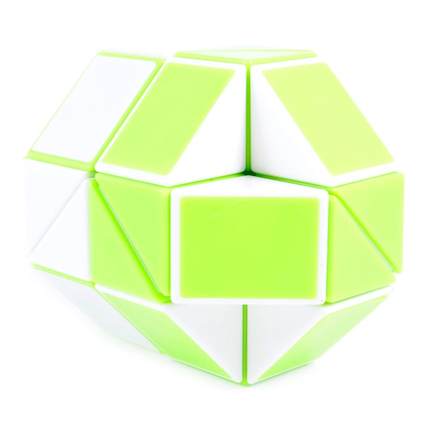 Головоломка Розумний кубик Змійка біло-зелена 36 елементів