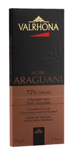 Плитка черного шоколада  ARAGUANI / АРАГУАНИ 72% какао