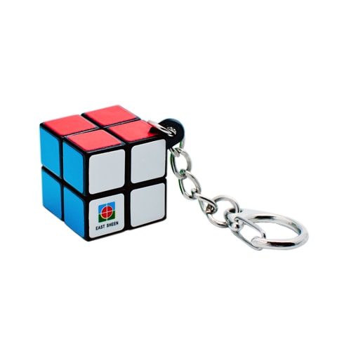 Головоломка Фингер кубик 2x2 брелок на ключи (блістер) карабін