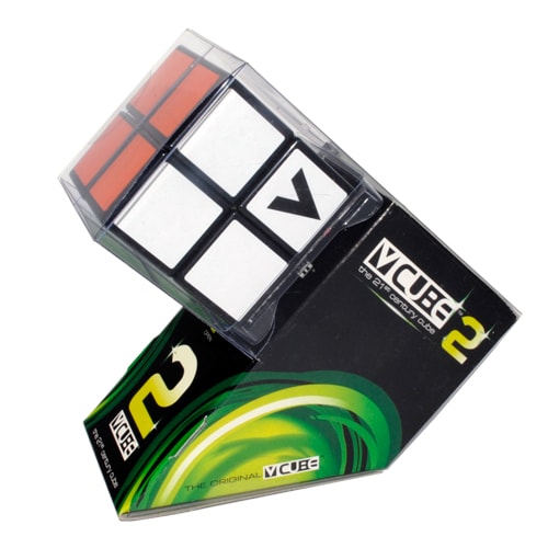 V-CUBE 2х2 black | кубик Рубика 2х2х2 черный плоский