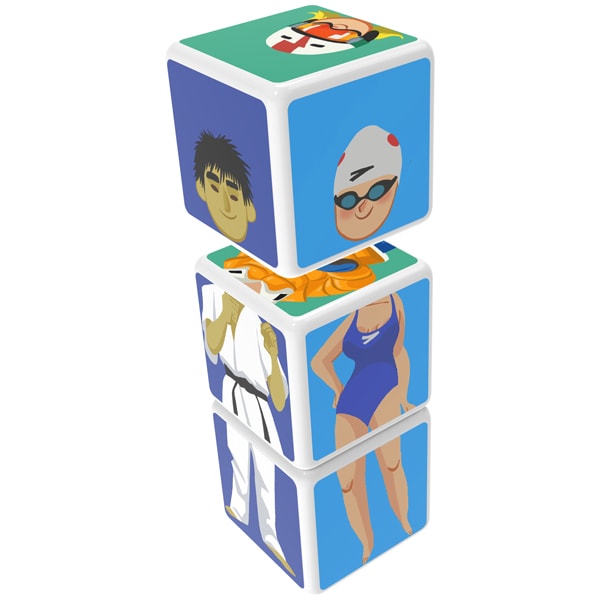 Geomag MAGICUBE Sports 3 cubes | Магнитные кубики Спорт