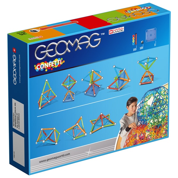 Geomag Confetti 35 деталей | Магнитный конструктор Геомаг
