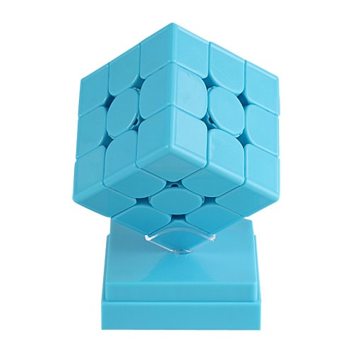 Кубик Мою 3x3 без наліпок з магнітом блакитний