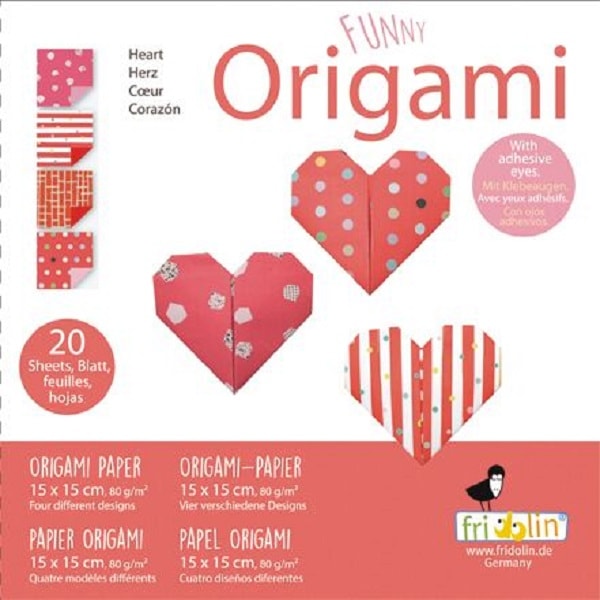 Сердечки | Hearts Fridolin набор для оригами 