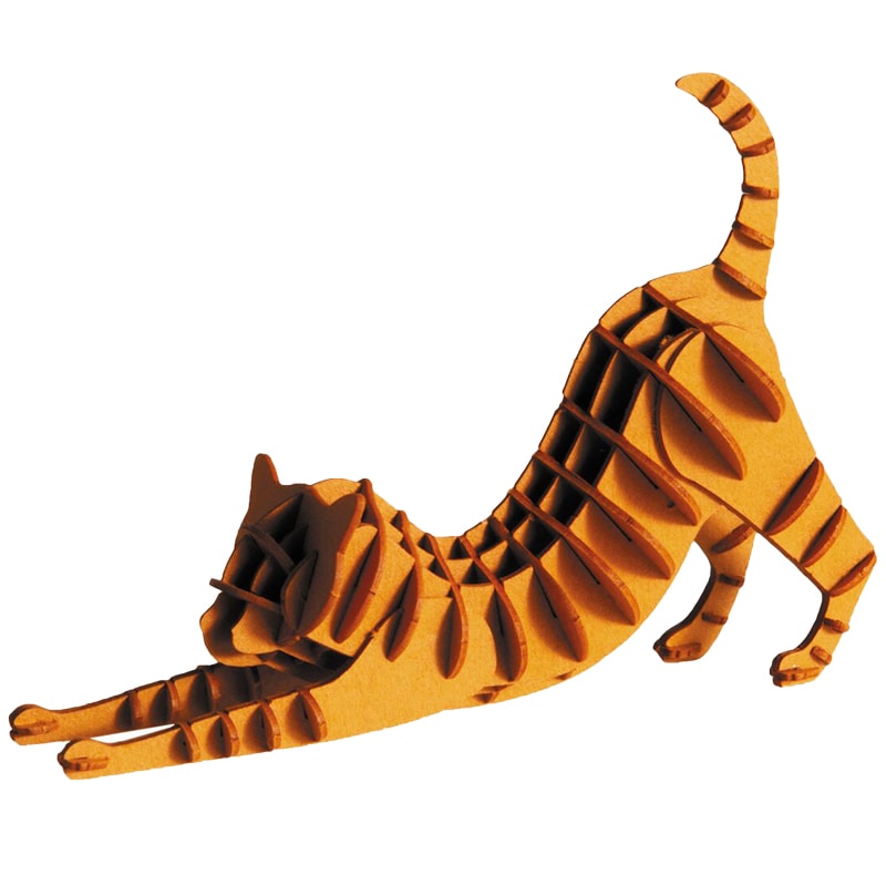3D модель із папіру Рудий кіт 
