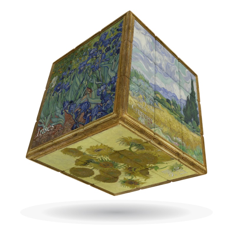 Головоломка Кубик 3x3 V-CUBE Van Gogh Cube плоский