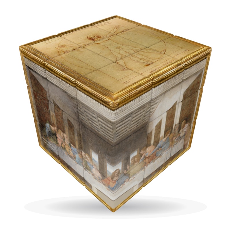 Головоломка Кубик 3x3 V-CUBE Da Vinci Cube плоский