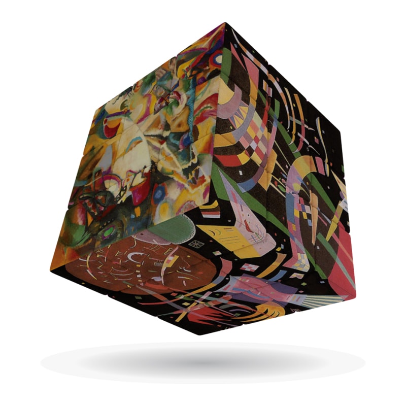 Головоломка Кубик 3x3 V-CUBE Kandinsky Cube плоский