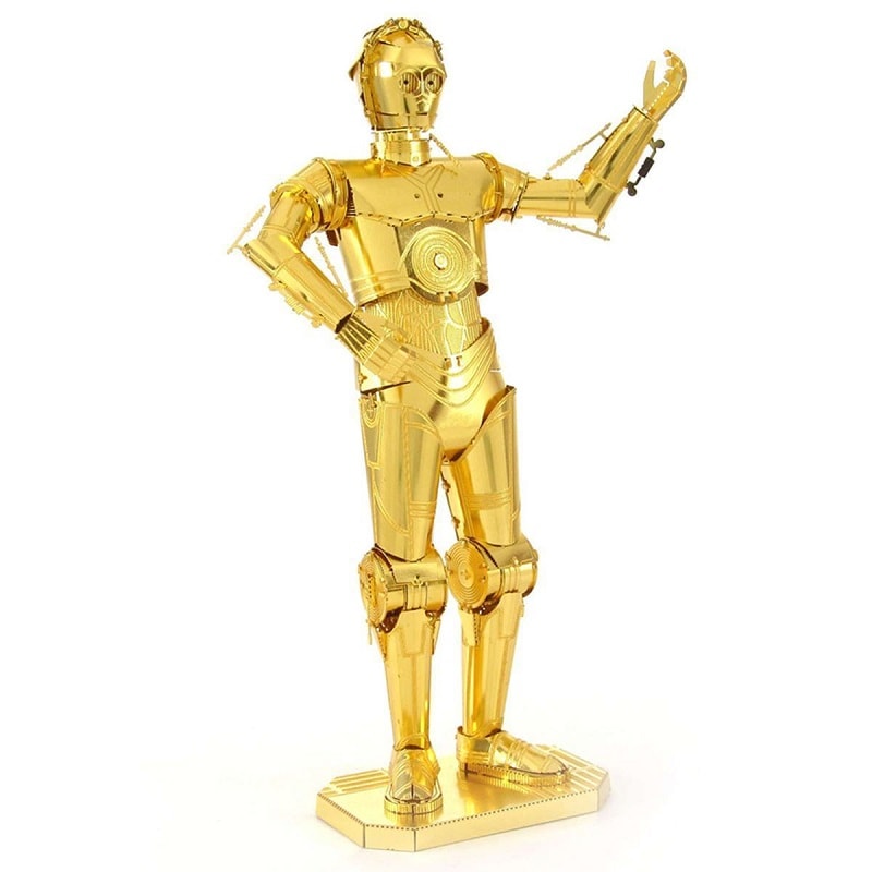 Металлический 3D конструктор Star Wars Gold C - 3PO