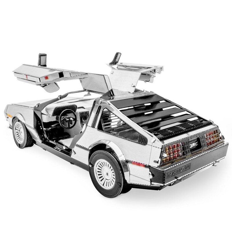 Металлический 3D конструктор DeLorean