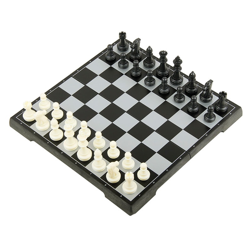Шахи складні магнітні чорно-білі