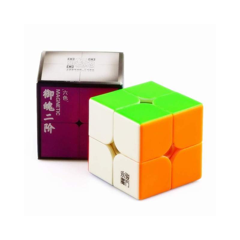 YJ 2x2 YuPo V2M Stickerless | Кубик ЮПо V2 2x2 магнитный