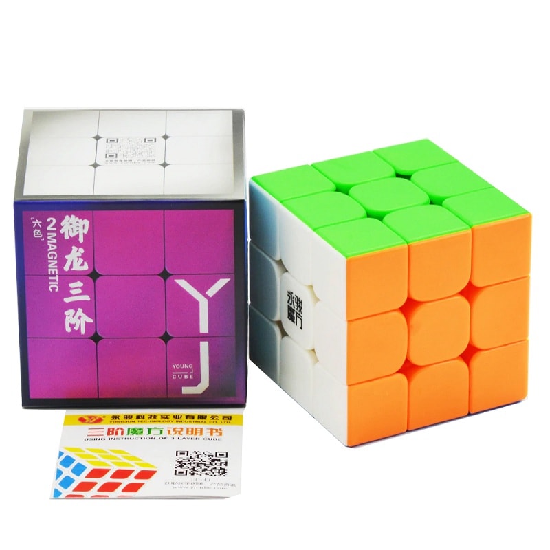YJ 3x3 YuLong V2 Magnetic Stickerless | Кубик ЮЛонг 3x3 магнітний
