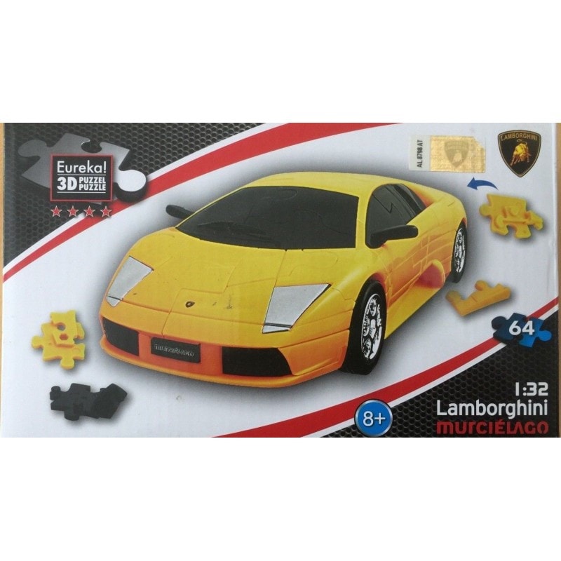 Головоломка E3D Lamborghini Murciélago - 1:32 Yellow