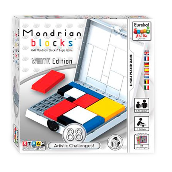 Ah!Ha Mondrian Blocks white | Головоломка Блоки Мондріана (білий)