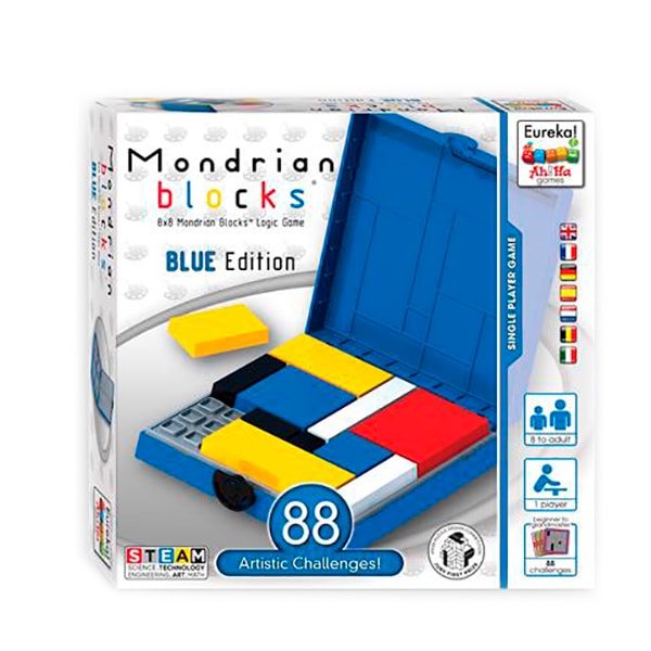 Ah!Ha Mondrian Blocks blue | Головоломка Блоки Мондриана (голубой)