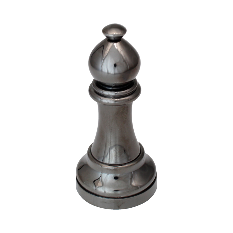Металлическая головоломка Слон (Офицер) | Chess Puzzles black