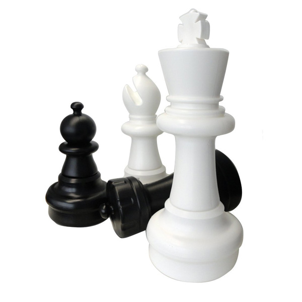 Шахові фігури MAXI, пластік, висота короля 63 см