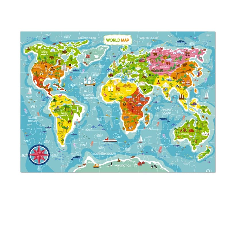 Пазл Карта мира (английская версия) 