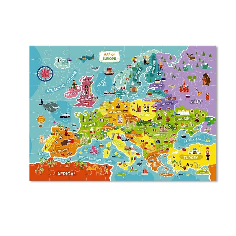 Пазл Карта Европы (английская версия) 