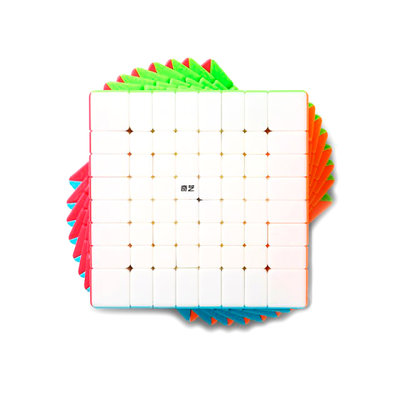 Кубик QiYi 8x8 кольоровий пластик