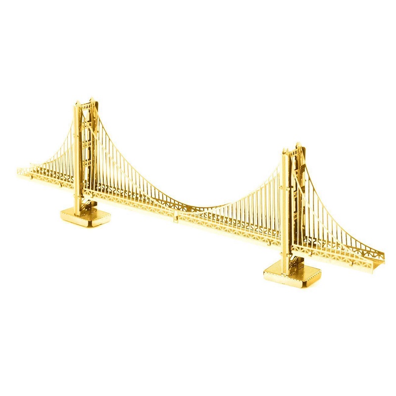 Металевий 3D конструктор Golden Gold Gate Bridge 