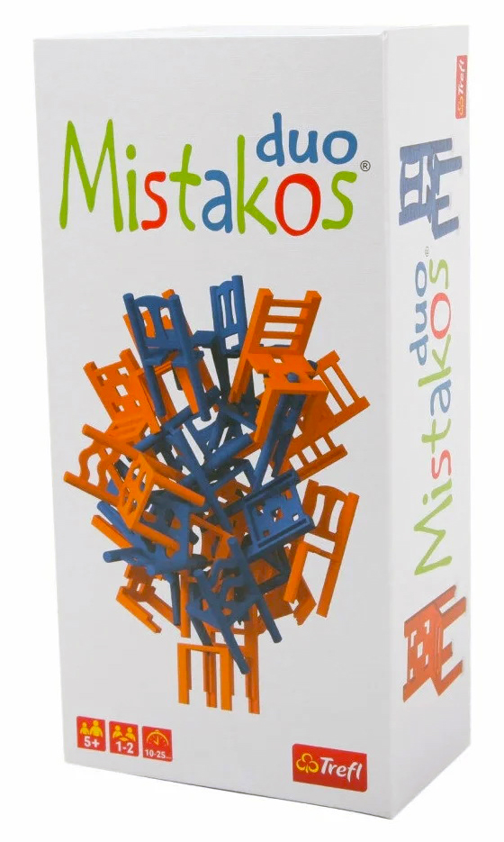 Mistakos DUO (Помаранчево-синійй) | Настільна гра зі стільчиками