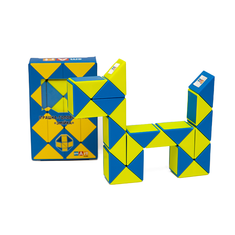 Змійка синьо-жовта | Smart Cube Twisty Puzzle Snake